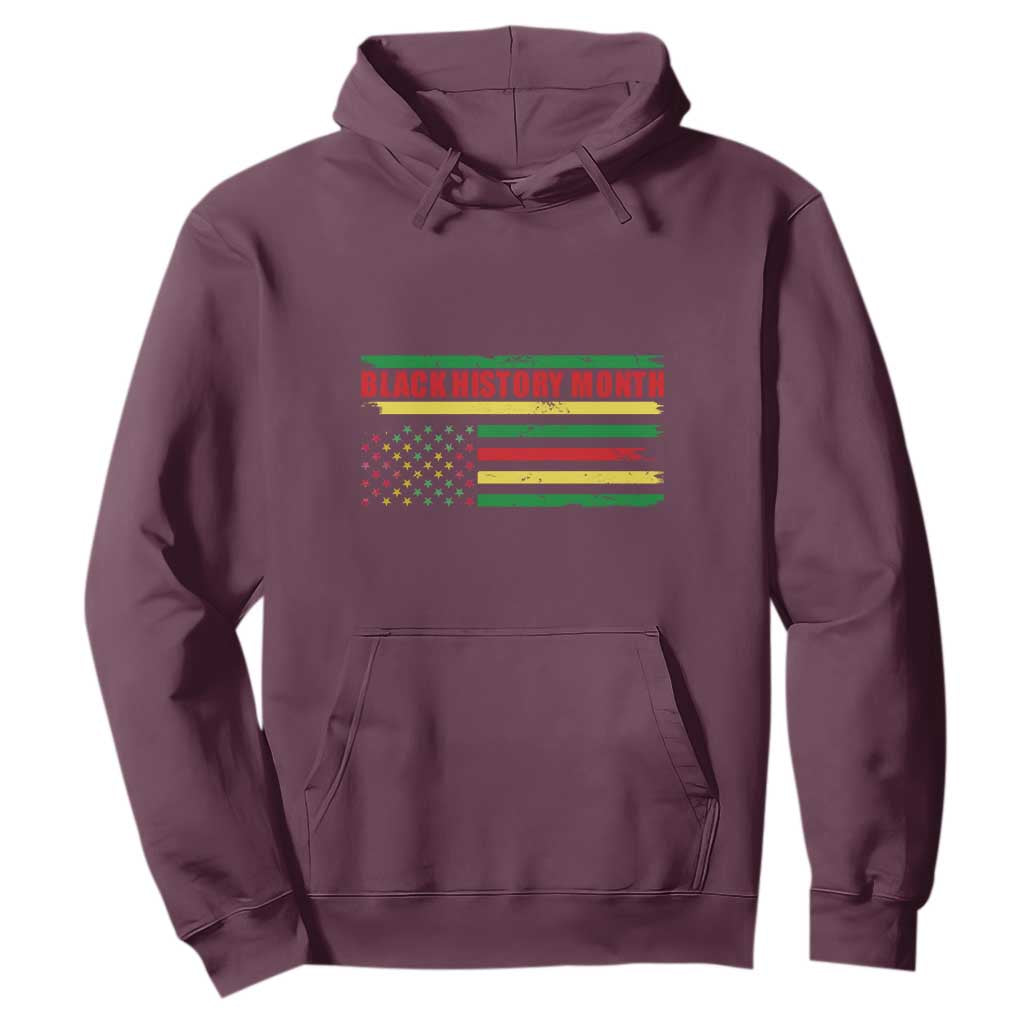 Black History Month Hoodie African American Pride US Flag
