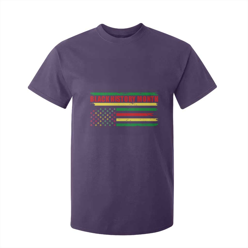 Black History Month T Shirt For Kid African American Pride US Flag