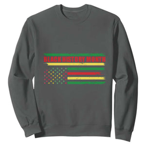 Black History Month Sweatshirt African American Pride US Flag