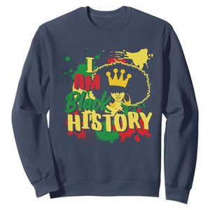 I Am Black History Sweatshirt Afro Queen African American Pride