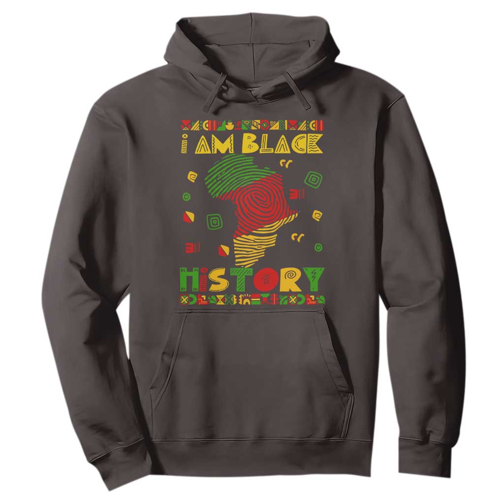 I Am Black History Hoodie African American Pride Kente