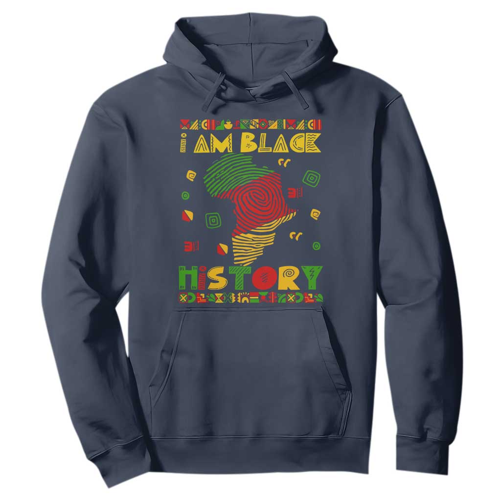 I Am Black History Hoodie African American Pride Kente