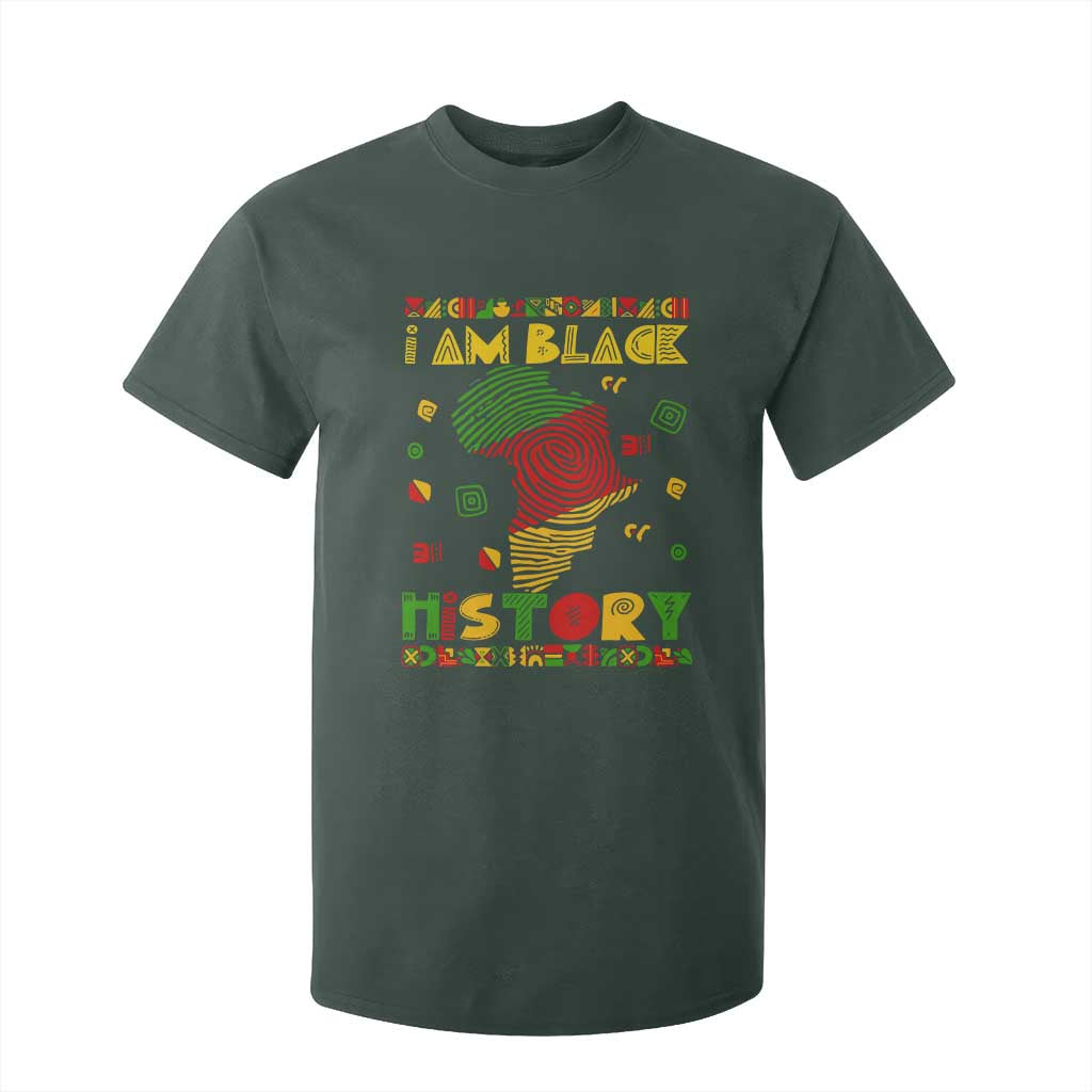 I Am Black History T Shirt For Kid African American Pride Kente