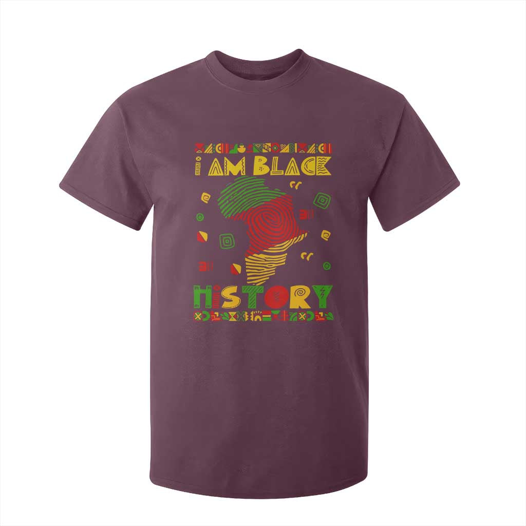 I Am Black History T Shirt For Kid African American Pride Kente