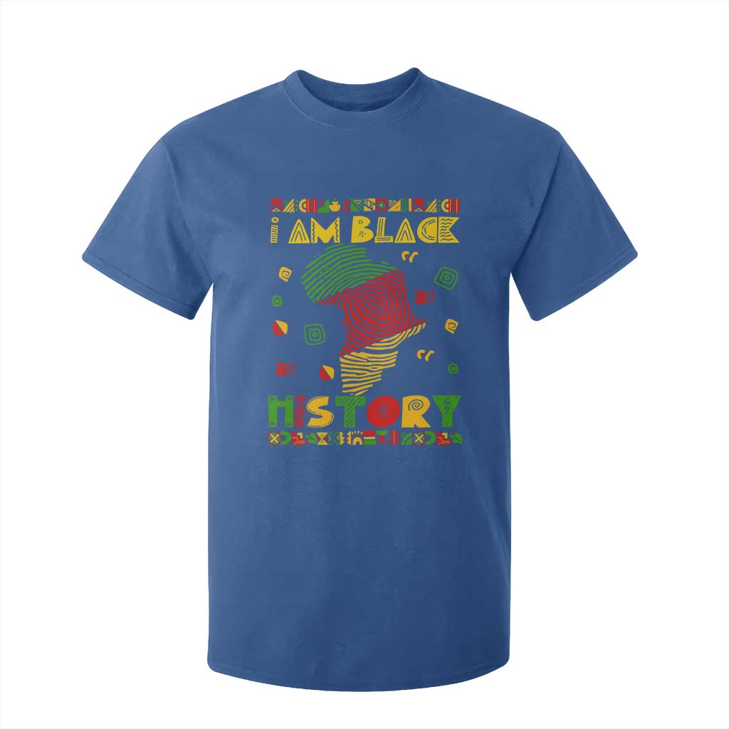 I Am Black History T Shirt For Kid African American Pride Kente