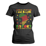 I Am Black History T Shirt For Women African American Pride Kente