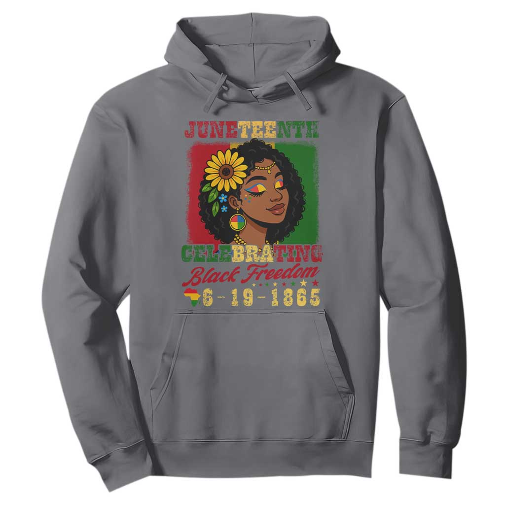 Juneteenth 1865 Black Freedom Celebration Hoodie Afrocentric Pride Melanin Girl