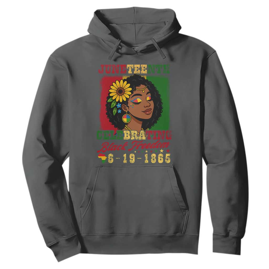 Juneteenth 1865 Black Freedom Celebration Hoodie Afrocentric Pride Melanin Girl