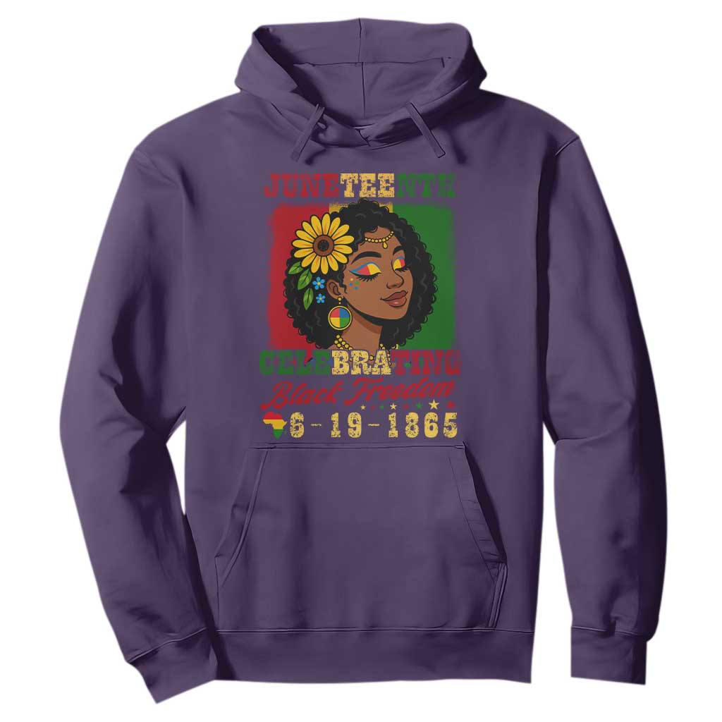 Juneteenth 1865 Black Freedom Celebration Hoodie Afrocentric Pride Melanin Girl