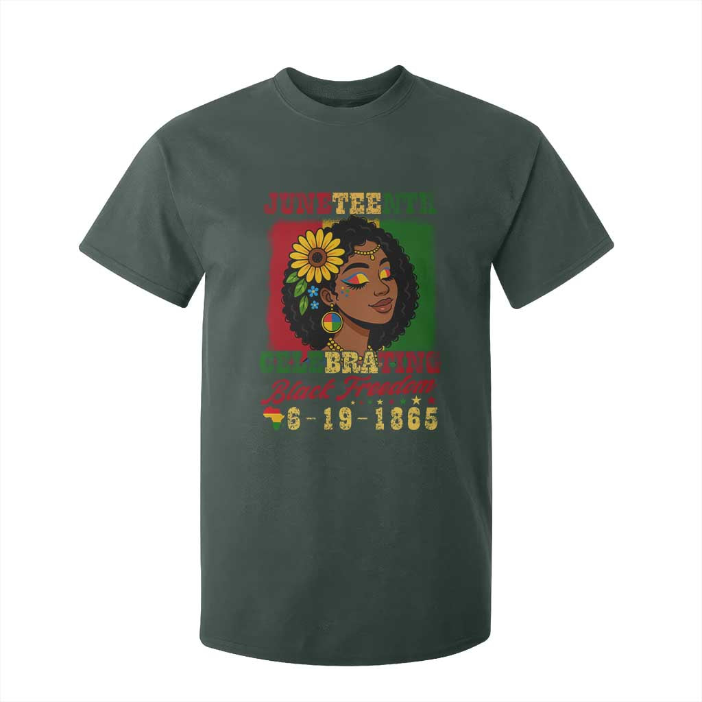 Juneteenth 1865 Black Freedom Celebration T Shirt For Kid Afrocentric Pride Melanin Girl