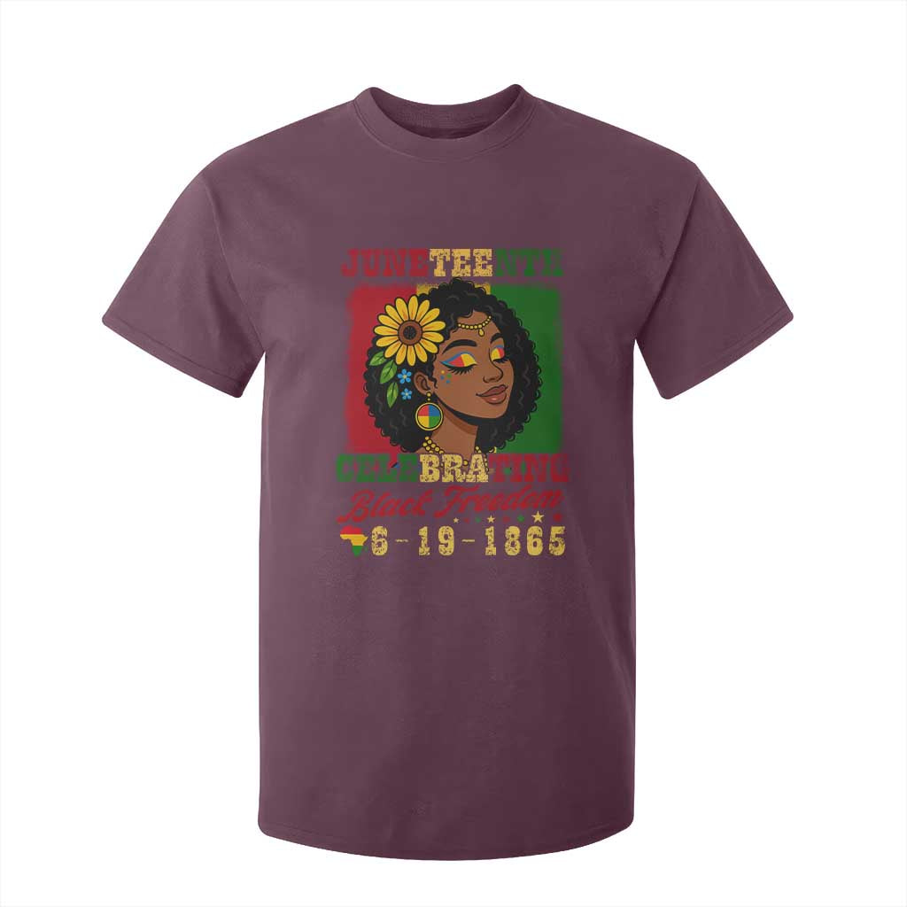 Juneteenth 1865 Black Freedom Celebration T Shirt For Kid Afrocentric Pride Melanin Girl