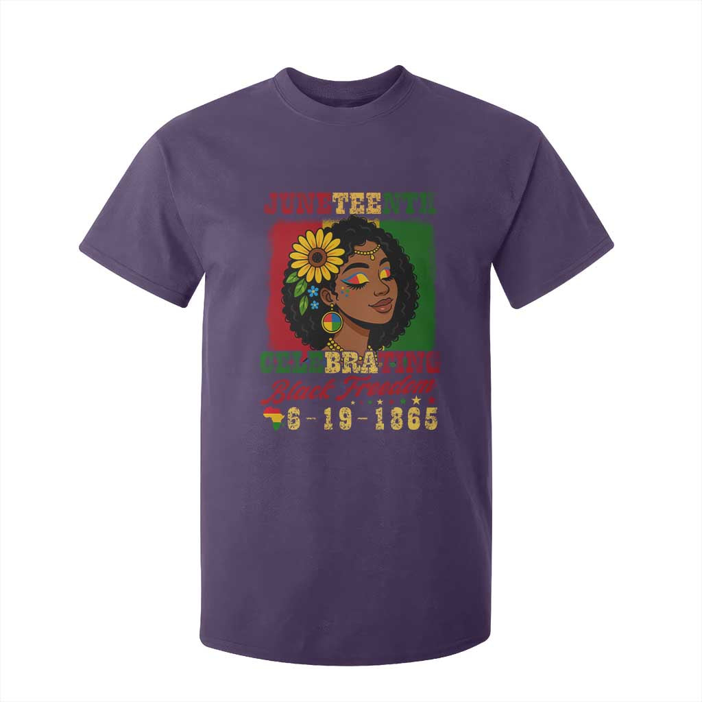 Juneteenth 1865 Black Freedom Celebration T Shirt For Kid Afrocentric Pride Melanin Girl