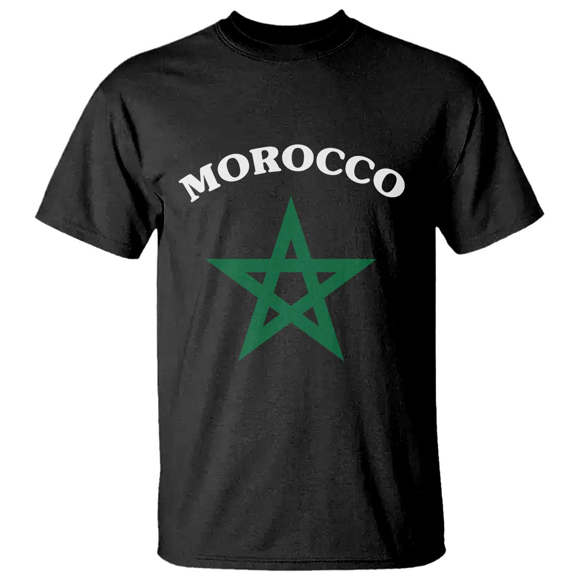 Morocco Pride Flag Star T Shirt Patriotic Moroccan Heritage Souvenir