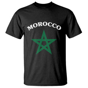 Morocco Pride Flag Star T Shirt Patriotic Moroccan Heritage Souvenir