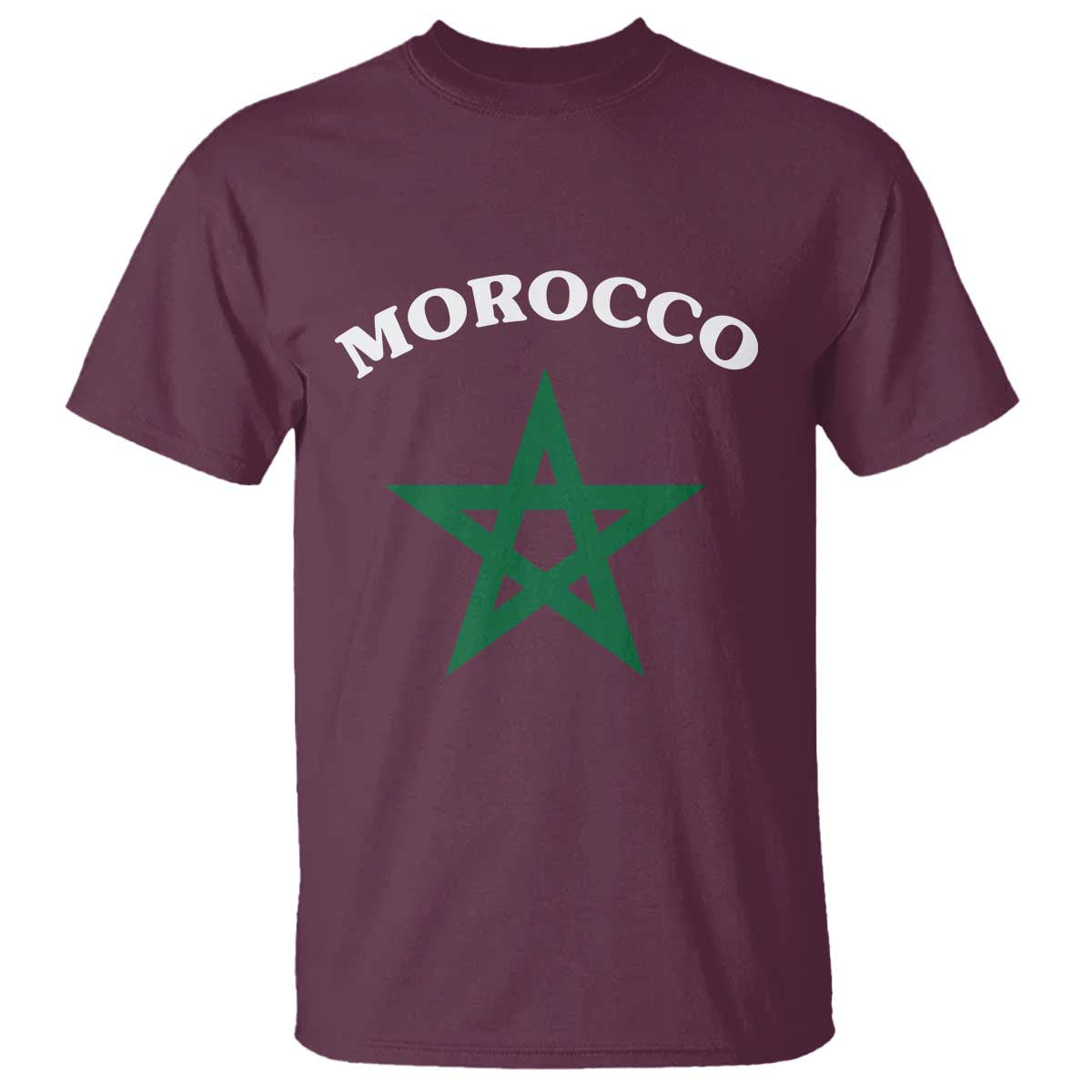 Morocco Pride Flag Star T Shirt Patriotic Moroccan Heritage Souvenir