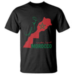 Morocco Map Dima Maghrib with Arabic Calligraphy T Shirt Maghreb Traditional Moroccan Roots Graphic