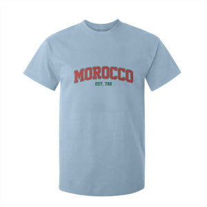 Vintage Morocco Varsity Collegiate Style T Shirt For Kid Established 788 Moroccan History