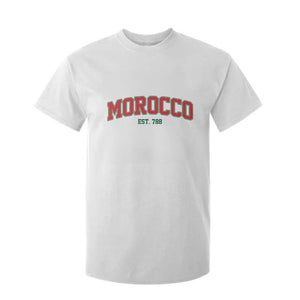 Vintage Morocco Varsity Collegiate Style T Shirt For Kid Established 788 Moroccan History