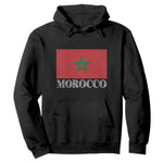 Vintage Morocco Flag Hoodie Patriotic Moroccan Pride