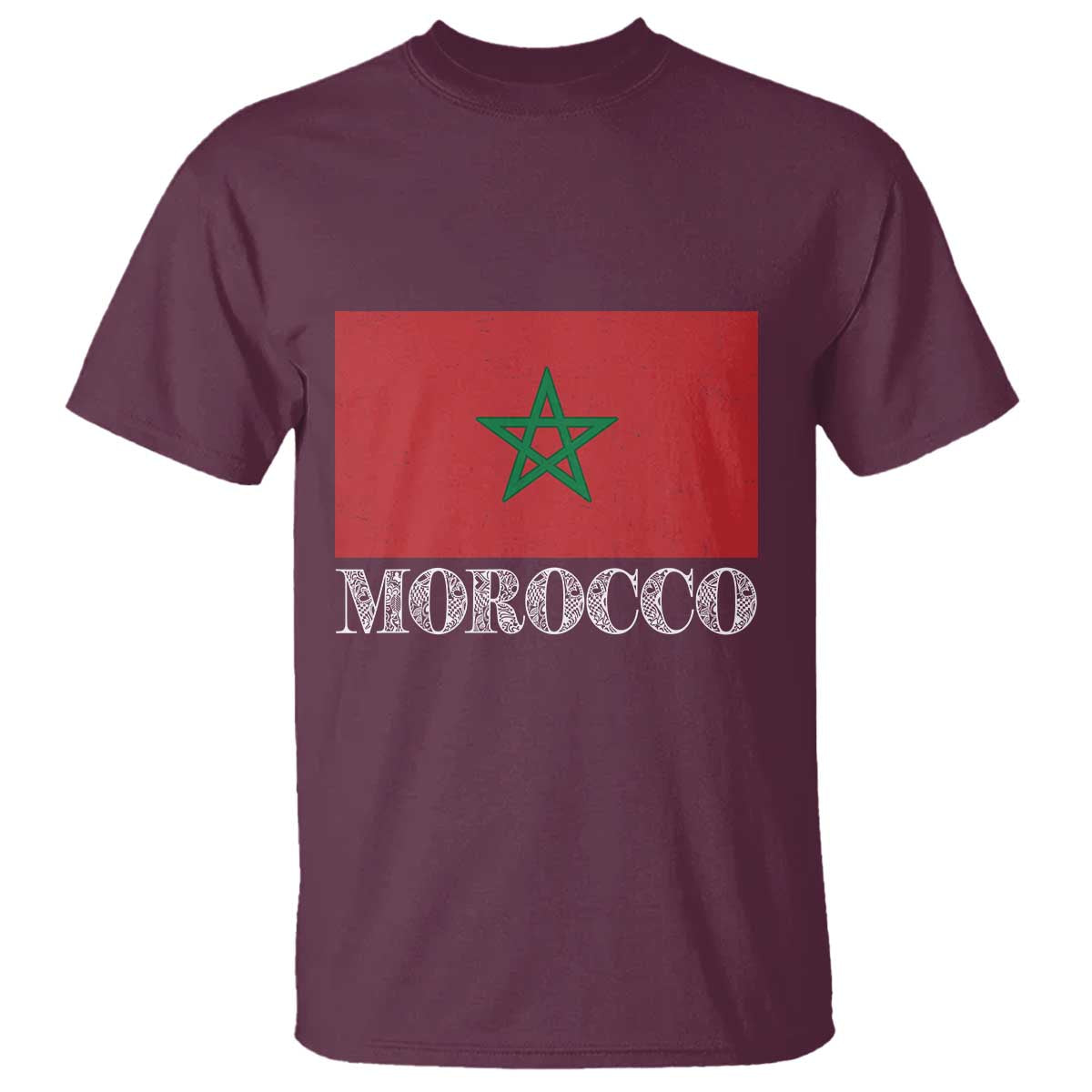 Vintage Morocco Flag T Shirt Patriotic Moroccan Pride