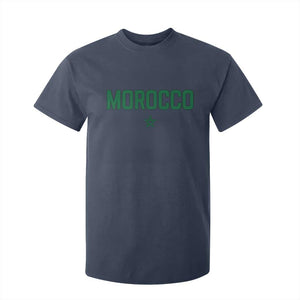 Morocco Star Flag Minimalist Moroccan Pride T Shirt For Kid