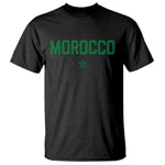 Morocco Star Flag Minimalist Moroccan Pride T Shirt
