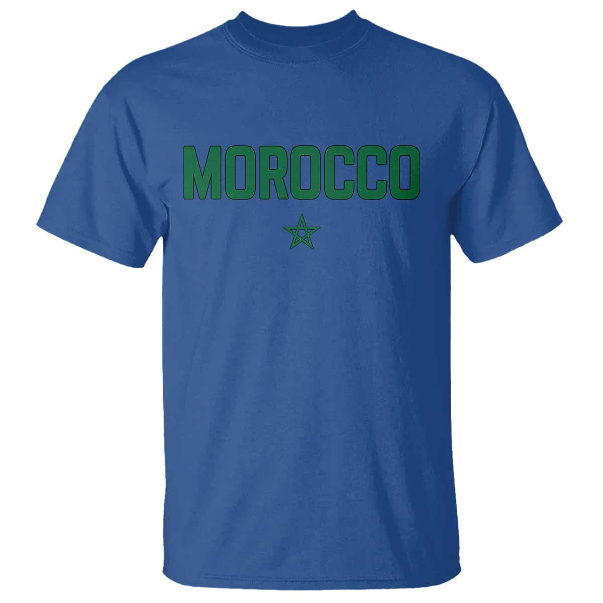 Morocco Star Flag Minimalist Moroccan Pride T Shirt