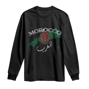 Morocco Lion Maghrib Moroccan Spirit Heritage Long Sleeve Shirt