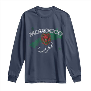 Morocco Lion Maghrib Moroccan Spirit Heritage Long Sleeve Shirt