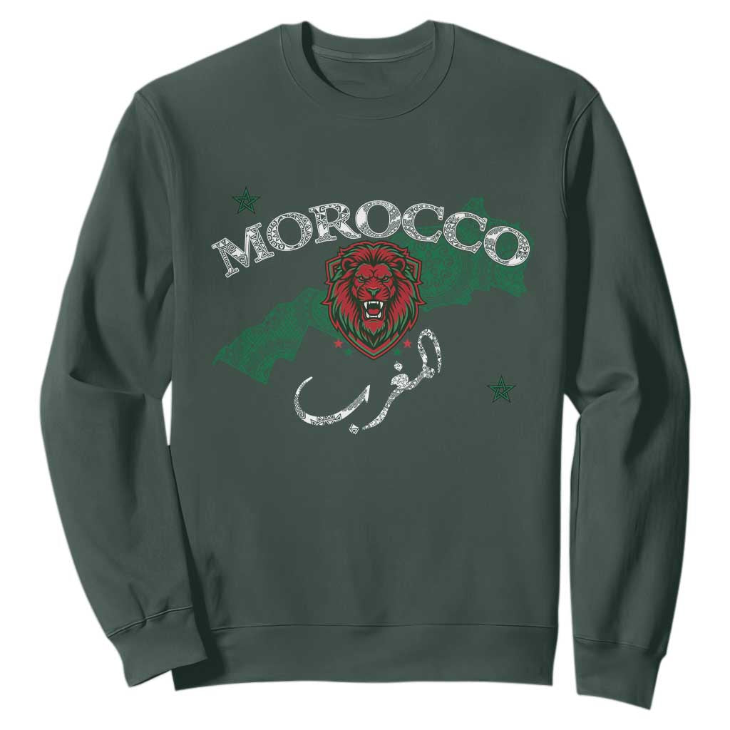Morocco Lion Maghrib Moroccan Spirit Heritage Sweatshirt