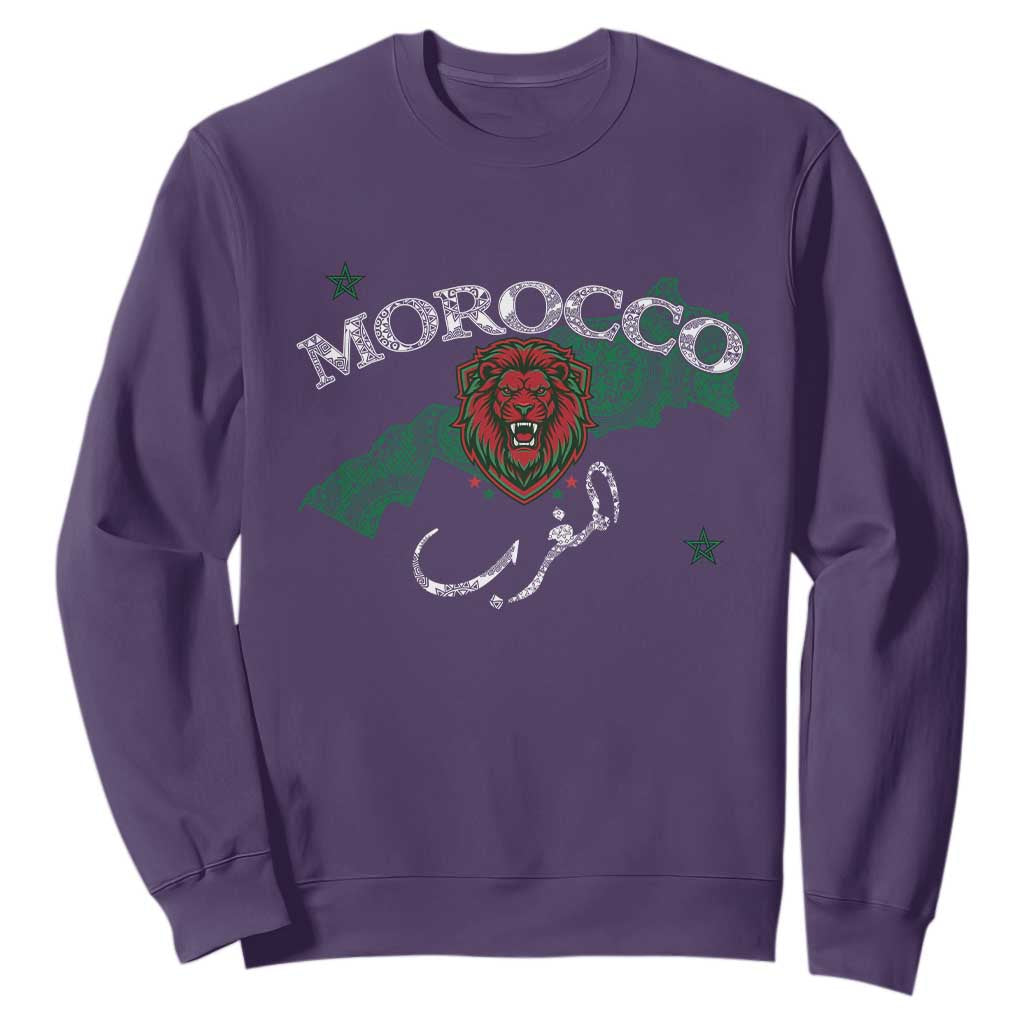 Morocco Lion Maghrib Moroccan Spirit Heritage Sweatshirt