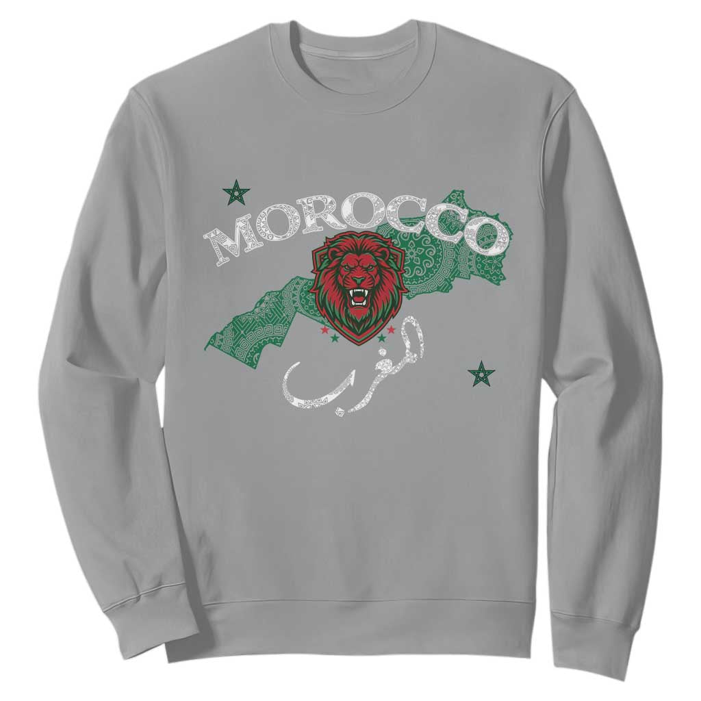 Morocco Lion Maghrib Moroccan Spirit Heritage Sweatshirt