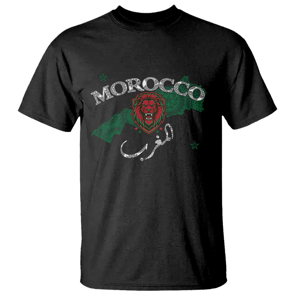 Morocco Lion Maghrib Moroccan Spirit Heritage T Shirt
