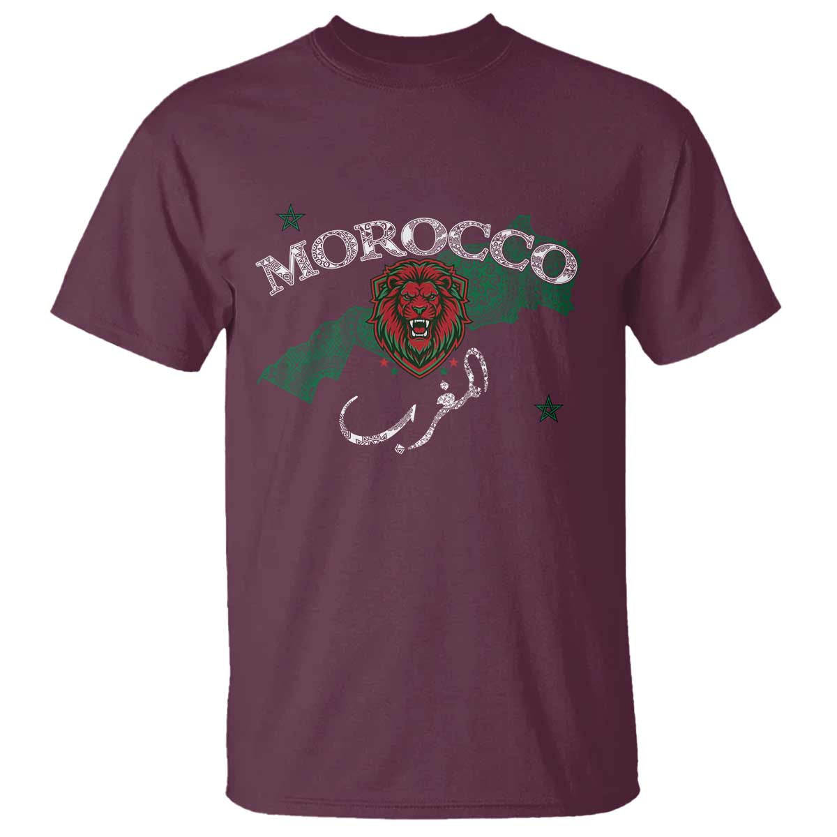 Morocco Lion Maghrib Moroccan Spirit Heritage T Shirt