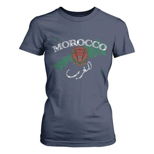 Morocco Lion Maghrib Moroccan Spirit Heritage T Shirt For Women