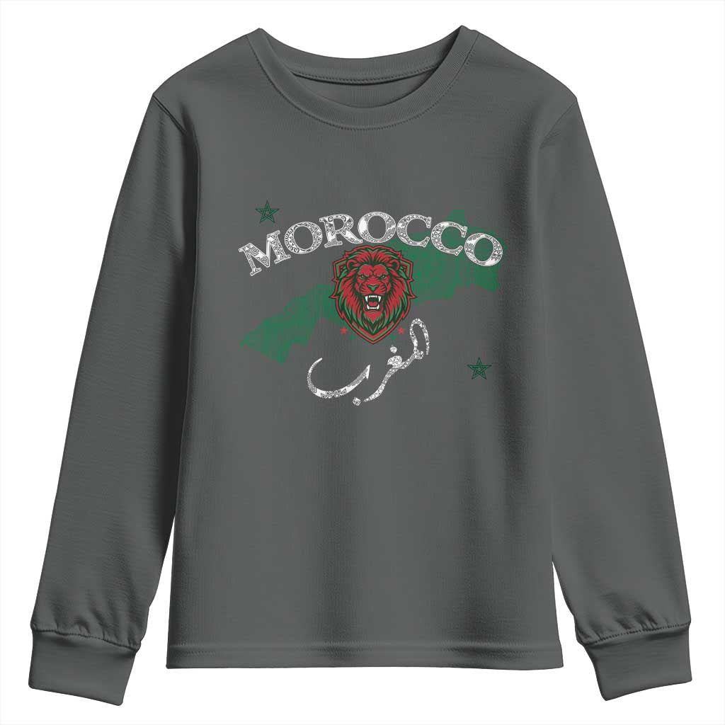 Morocco Lion Maghrib Moroccan Spirit Heritage Youth Sweatshirt