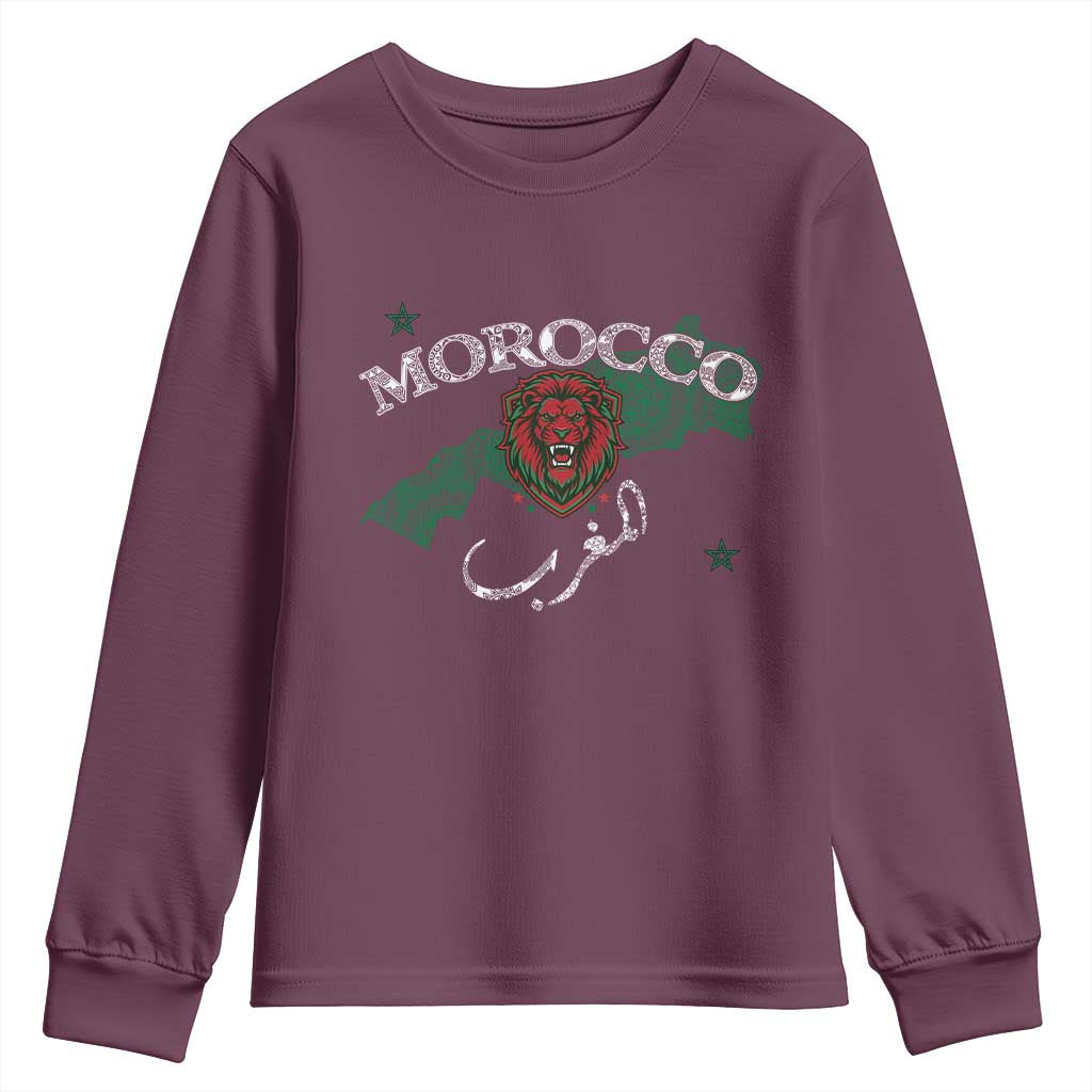 Morocco Lion Maghrib Moroccan Spirit Heritage Youth Sweatshirt