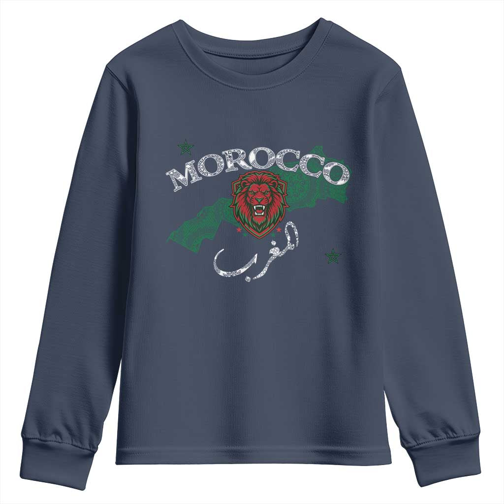 Morocco Lion Maghrib Moroccan Spirit Heritage Youth Sweatshirt