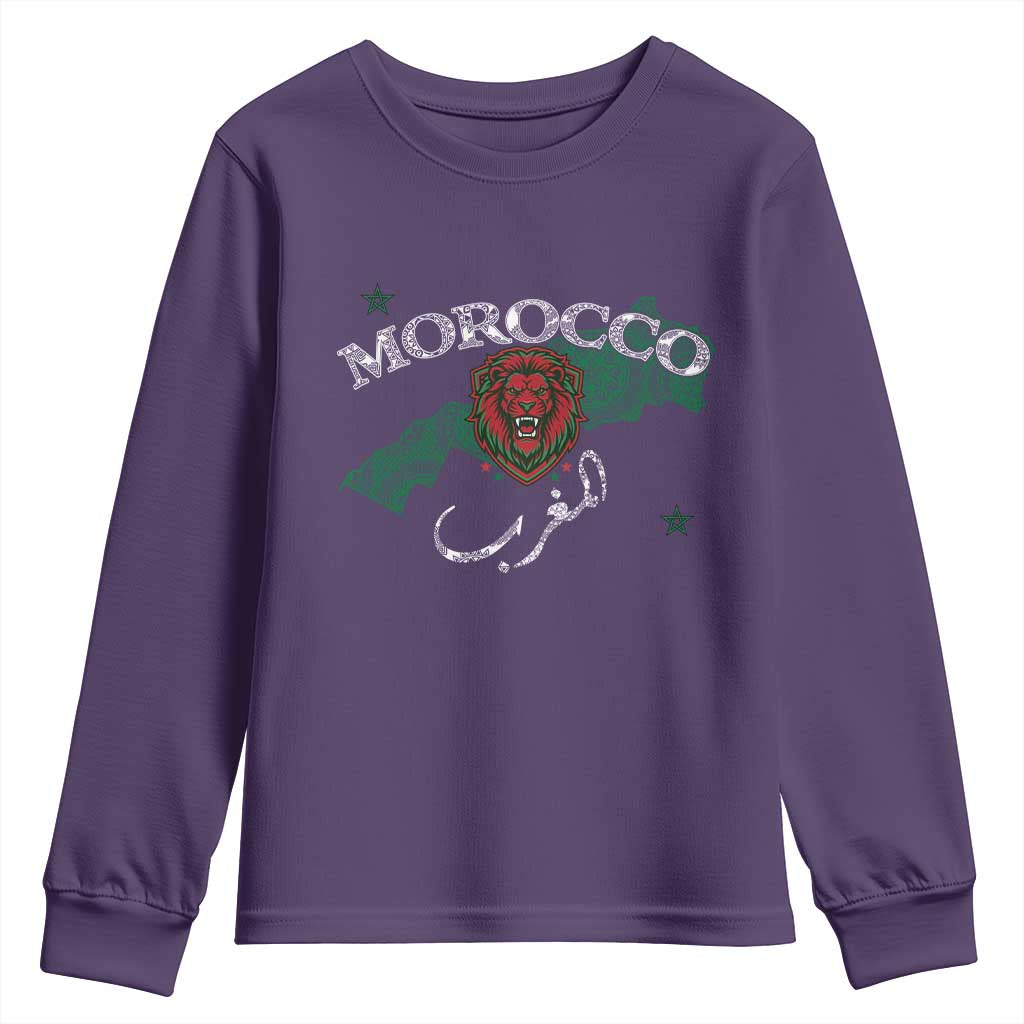 Morocco Lion Maghrib Moroccan Spirit Heritage Youth Sweatshirt