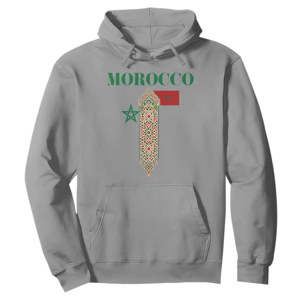 Traditional Moroccan Mosaic Archway Graphic Hoodie Morocco Architecture Tile Pattern
