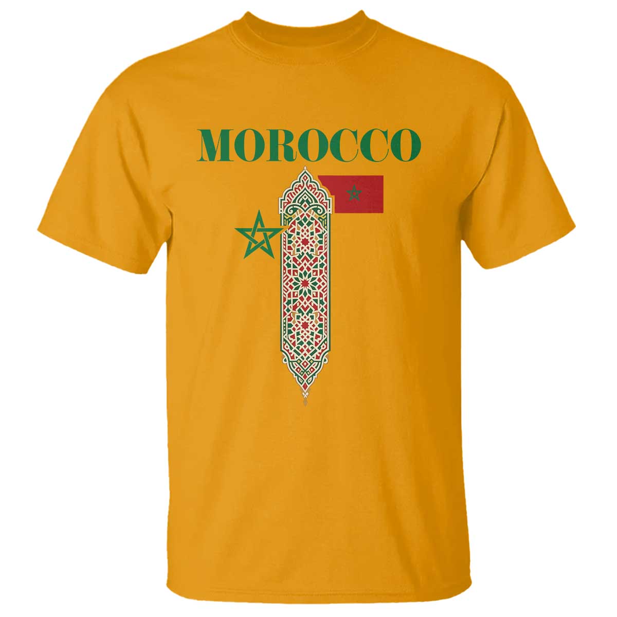 Traditional Moroccan Mosaic Archway Graphic T Shirt Morocco Architecture Tile Pattern