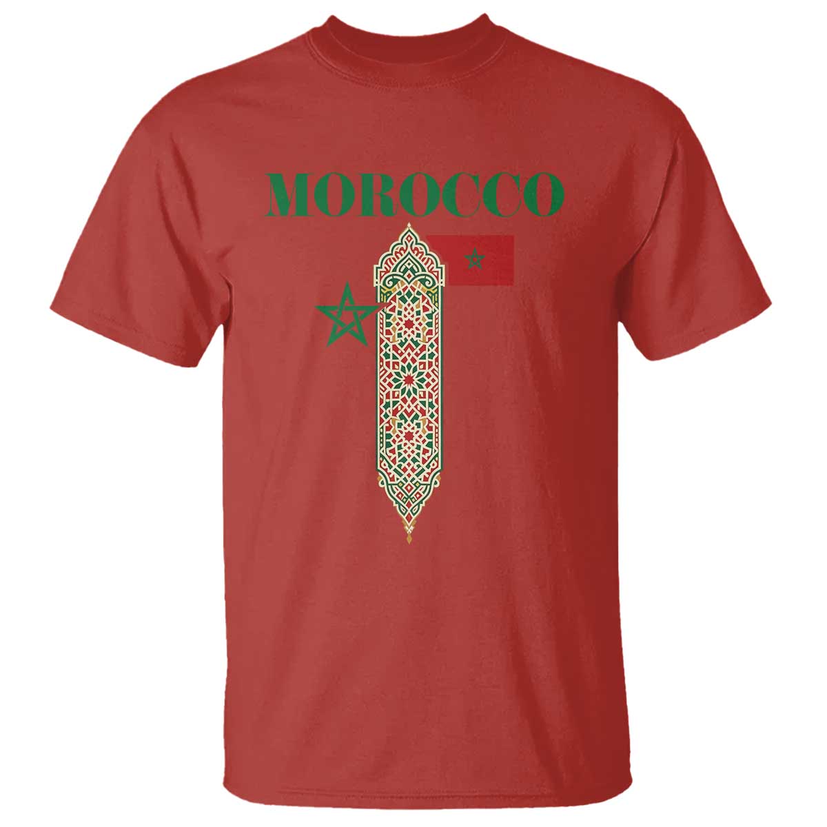 Traditional Moroccan Mosaic Archway Graphic T Shirt Morocco Architecture Tile Pattern