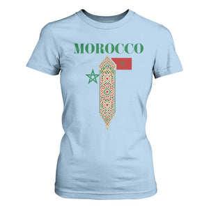 Traditional Moroccan Mosaic Archway Graphic T Shirt For Women Morocco Architecture Tile Pattern