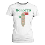 Traditional Moroccan Mosaic Archway Graphic T Shirt For Women Morocco Architecture Tile Pattern