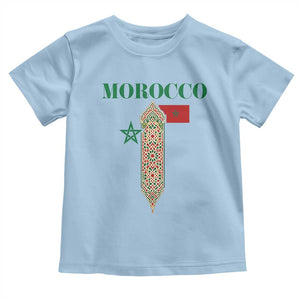 Traditional Moroccan Mosaic Archway Graphic Toddler T Shirt Morocco Architecture Tile Pattern