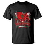 Waving Morocco Flag Stadium Lights T Shirt Patriotic Moroccan Soccer Fans