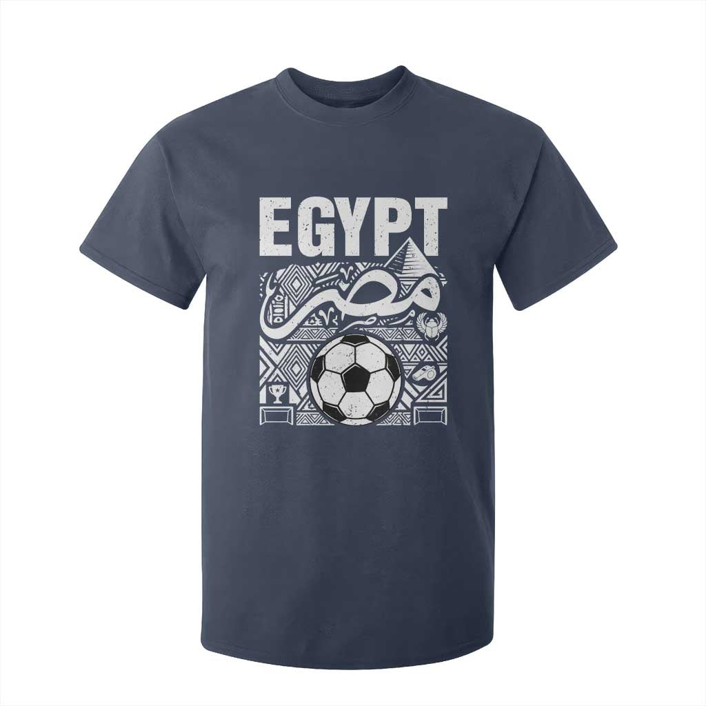 Egypt Soccer Misr Pride Arabic Calligraphy T Shirt For Kid Egyptian Football Fans Ancient Pyramid Heritage Graphic