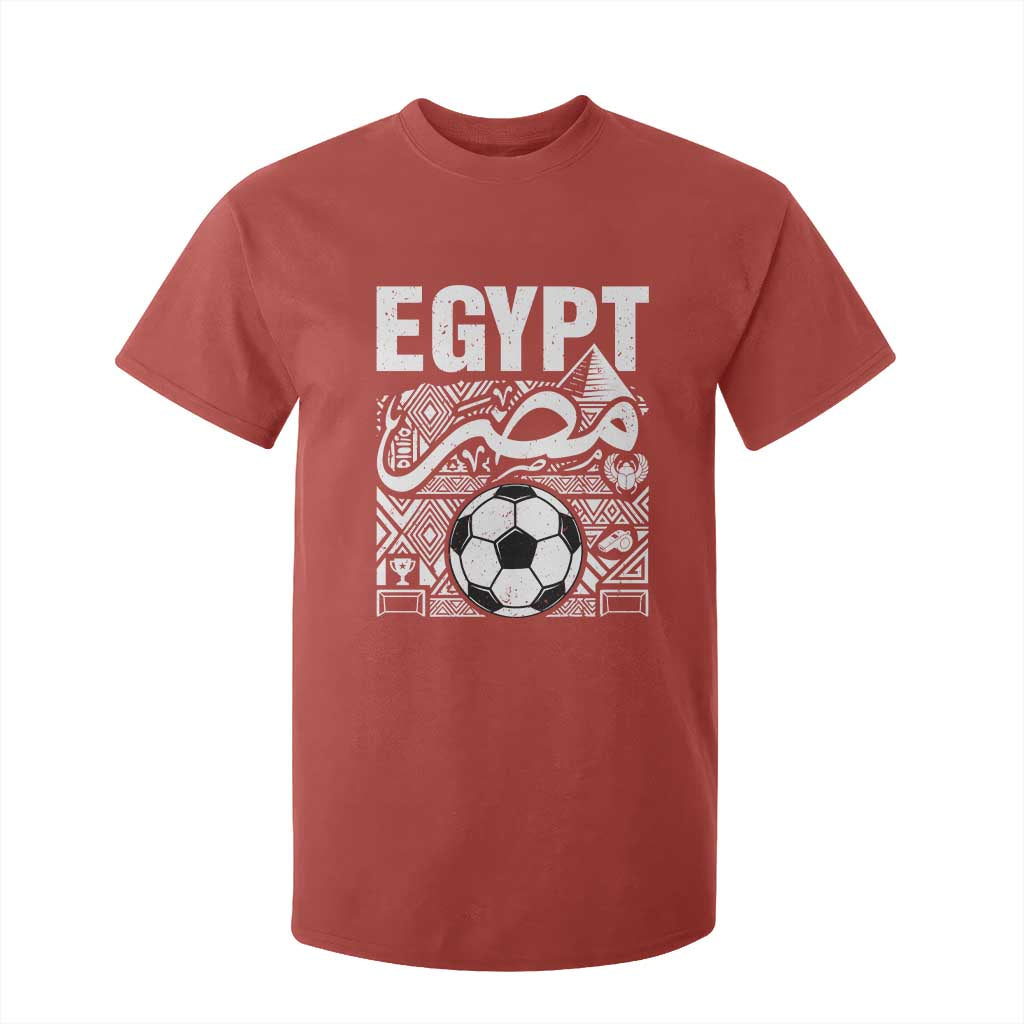 Egypt Soccer Misr Pride Arabic Calligraphy T Shirt For Kid Egyptian Football Fans Ancient Pyramid Heritage Graphic