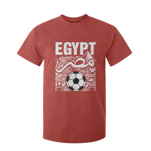 Egypt Soccer Misr Pride Arabic Calligraphy T Shirt For Kid Egyptian Football Fans Ancient Pyramid Heritage Graphic