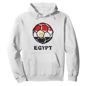 Egyptian Flag Soccer Ball Graphic Hoodie Egypt Pride Sports Football Fans Match Day